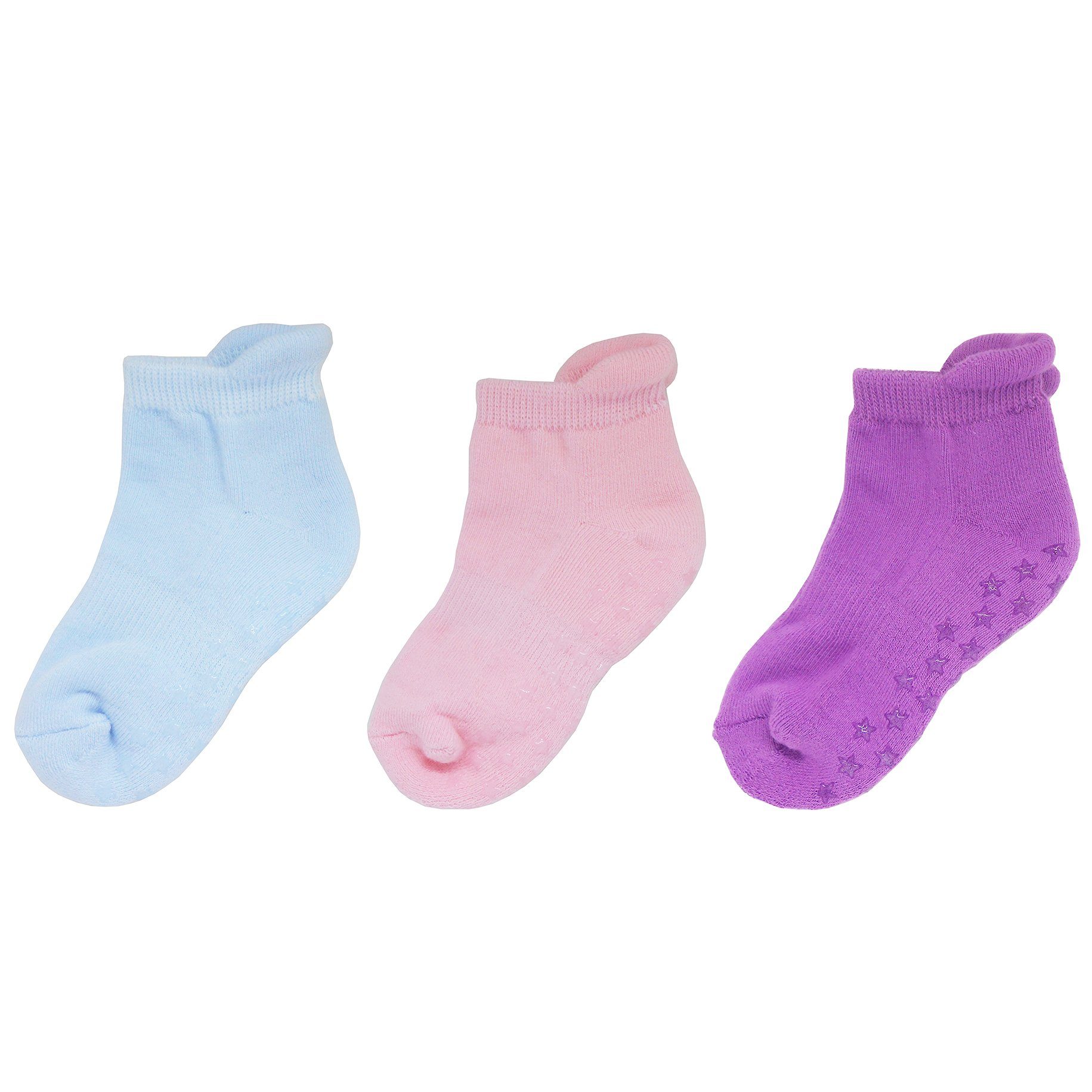 Yalion Kurzsocken Yalion® verschiedenen mit mehreren COMBI4 in (3-Paar) Socken Kinder Halbplüsch weiche