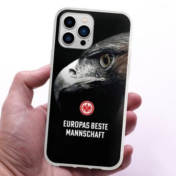 DeinDesign Handyhülle Eintracht Frankfurt Offizielles Lizenzprodukt Europameisterschaft, Apple iPhone 13 Pro Max Silikon Hülle Bumper Case Handy Schutzhülle