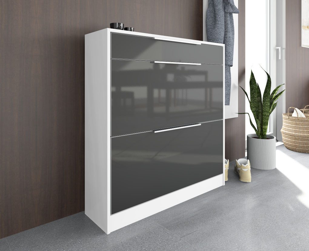 borchardt Möbel Schuhschrank Oliva Stehende Montage, Wandmontage & Glasböden unter Mehr aus der Serie