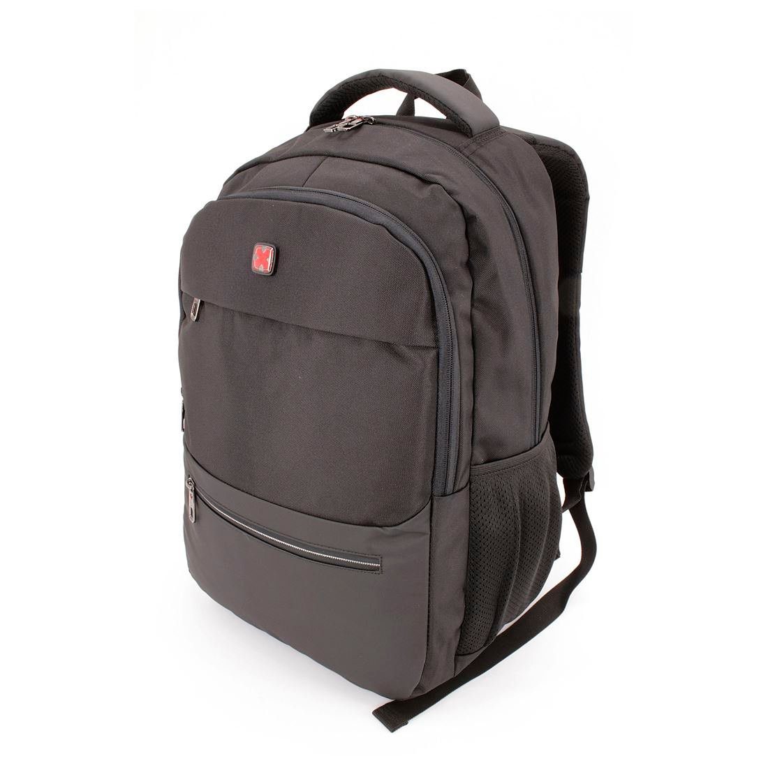 SHG Freizeitrucksack Schulrucksack Sportrucksack Laptoprucksack (schwarz), Cityrucksack Backpack Notebook_Rucksack 15,6"