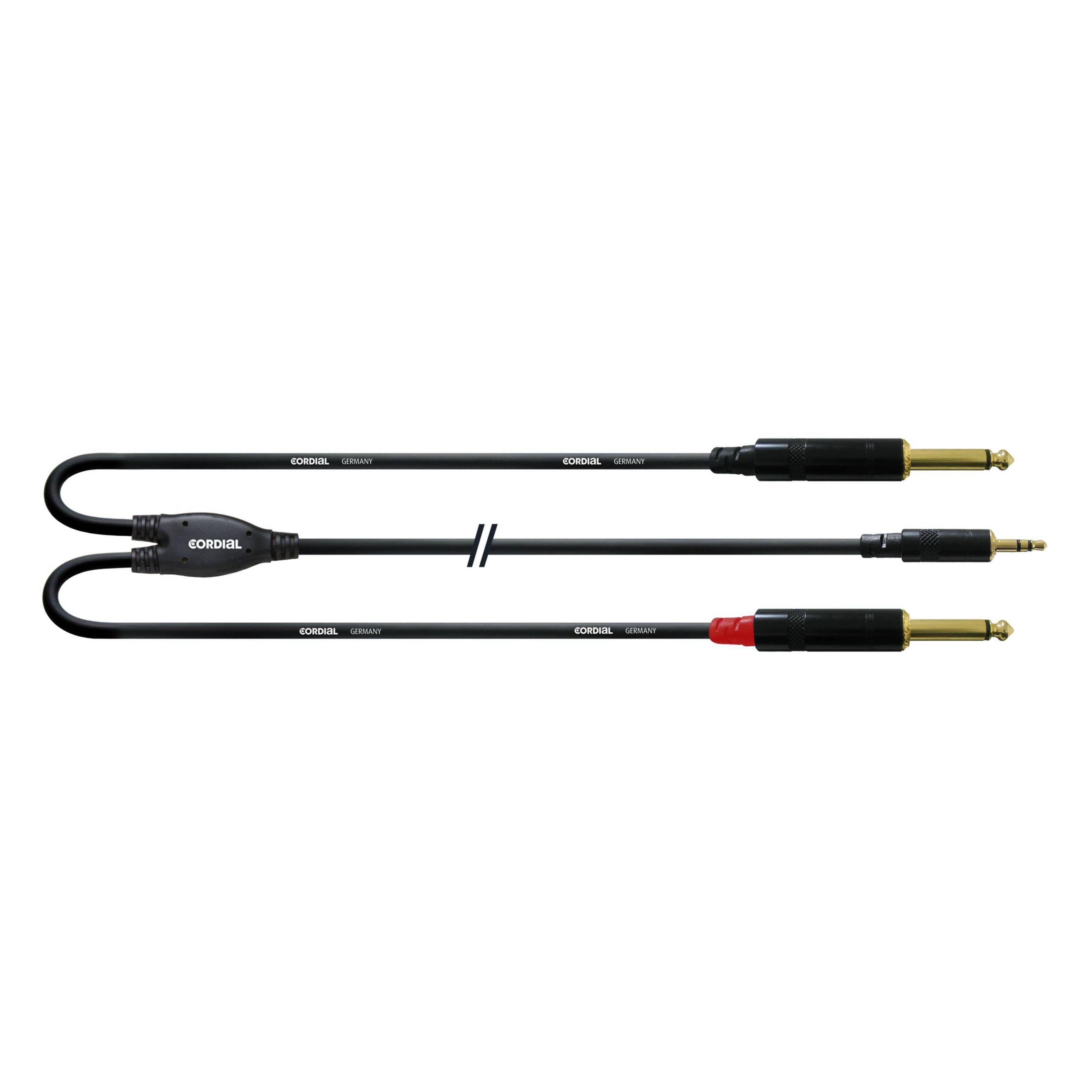 Spielzeug-Musikinstrument, Klinke Insertkabel m Y-Audio-Kabel WPP Stecker - Rean Cordial 0,9 0.9 CFY