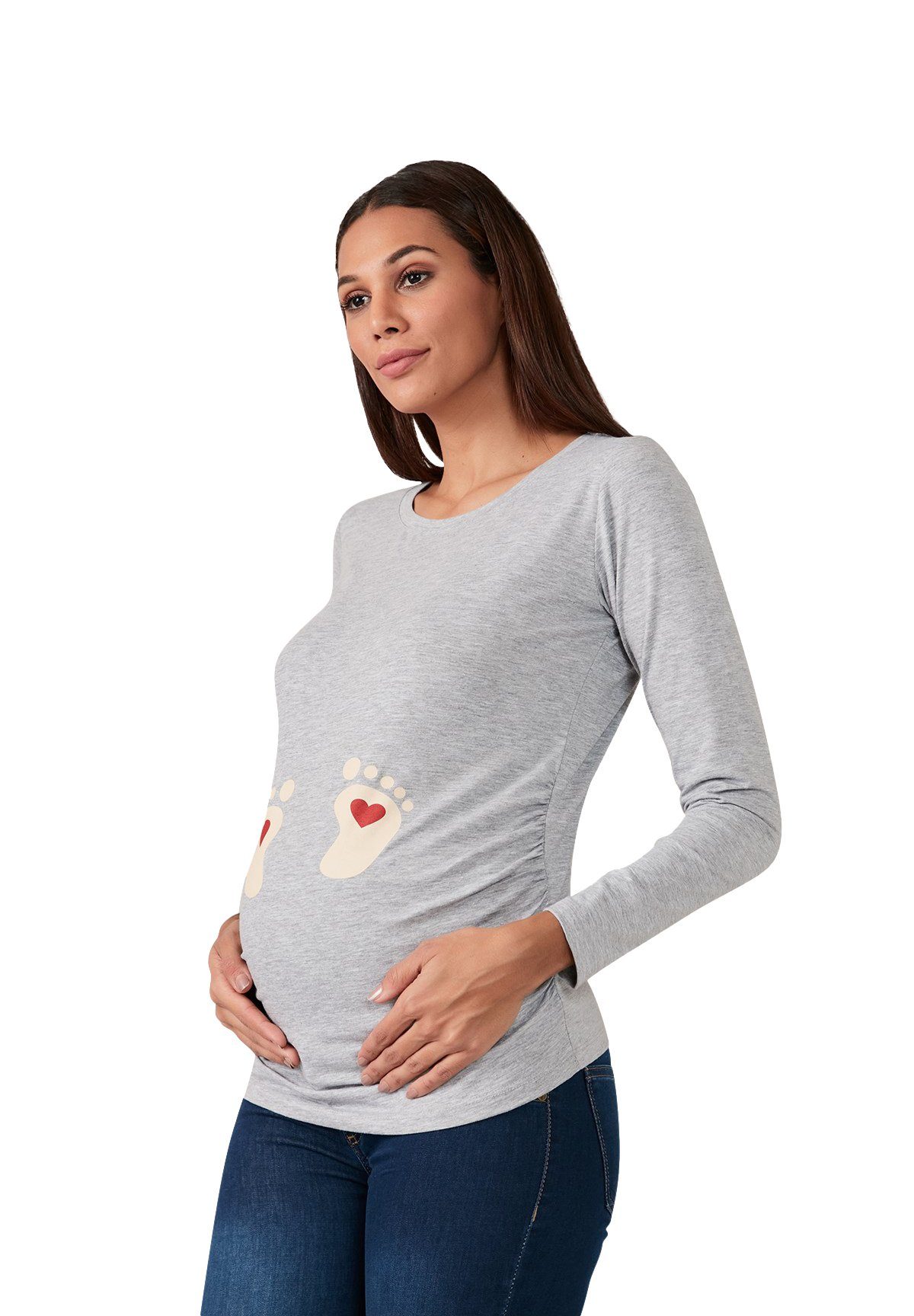 M.M.C. Umstandsshirt Baby Füße mit Motiv