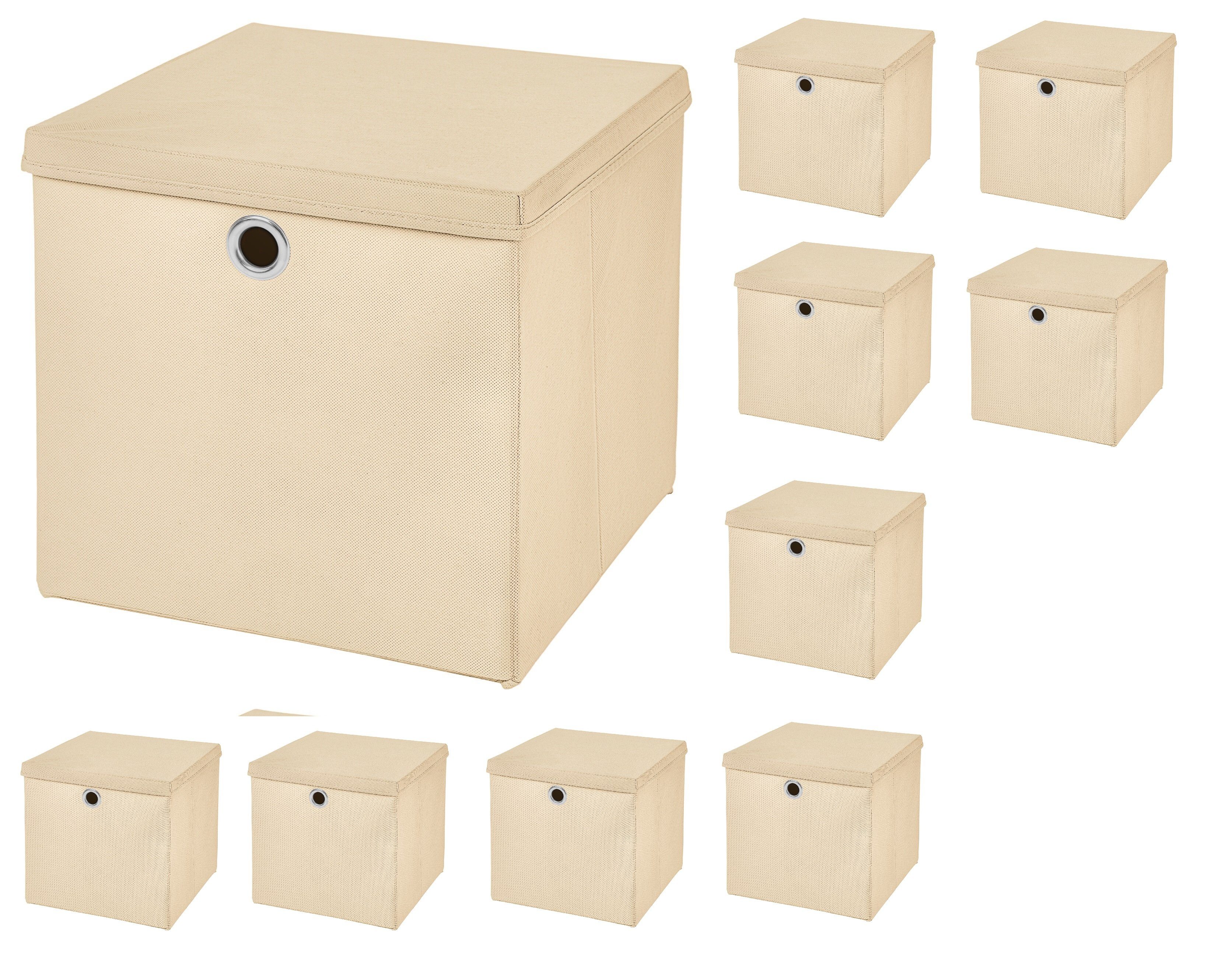 StickandShine Aufbewahrungsbox 10 Stück Faltboxen 28 günstig online kaufen