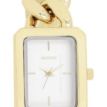 OOZOO Quarzuhr Oozoo Damen Armbanduhr Timepieces Analog, (Analoguhr), Damenuhr rechteckig, groß (ca. 31x24mm) Metallarmband, Fashion-Style