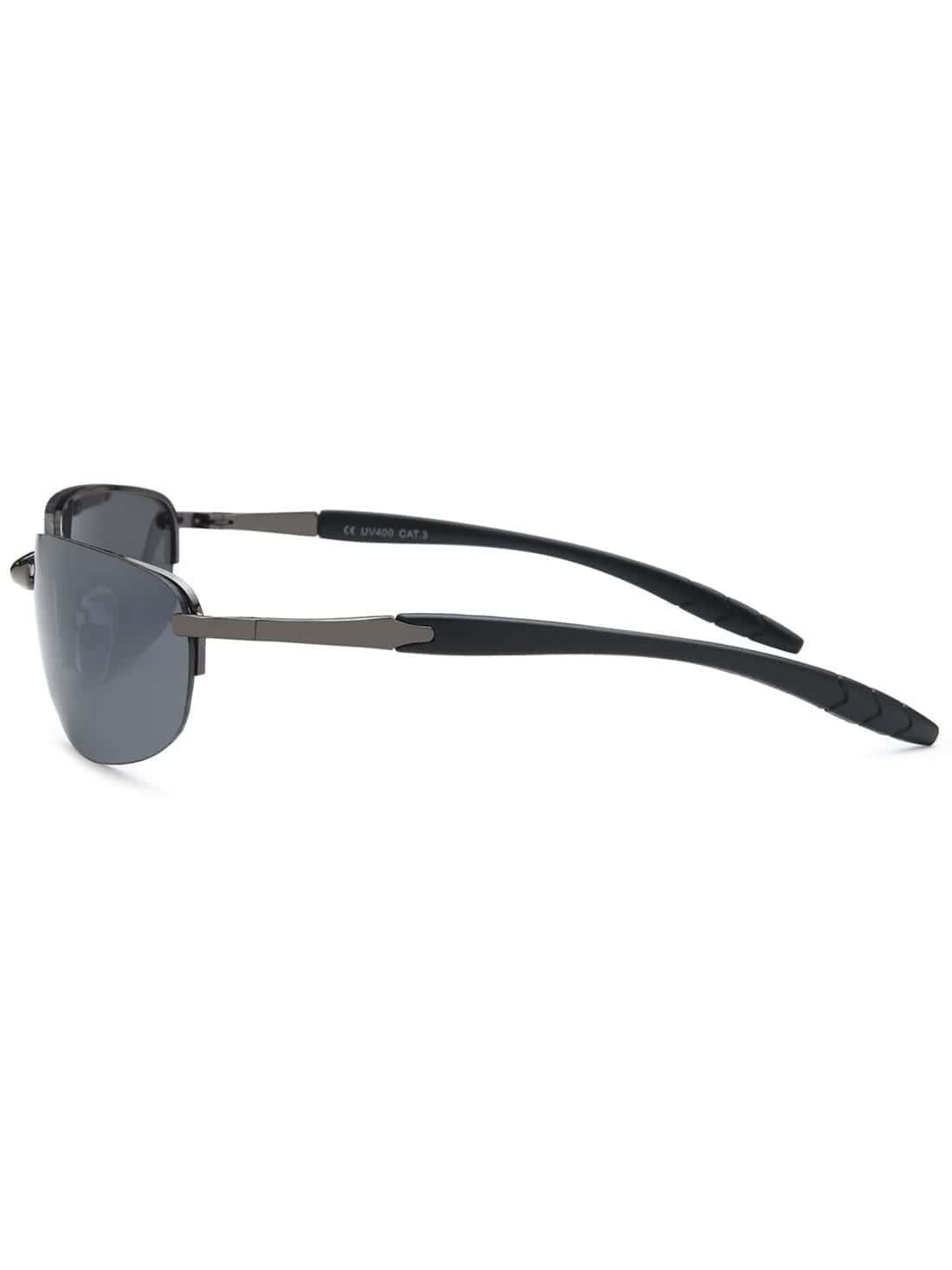 BEZLIT Eyewear Sonnenbrille Herren Metal (1-St) schwarzen Eloxiert Sonnenbrille Linsen mit