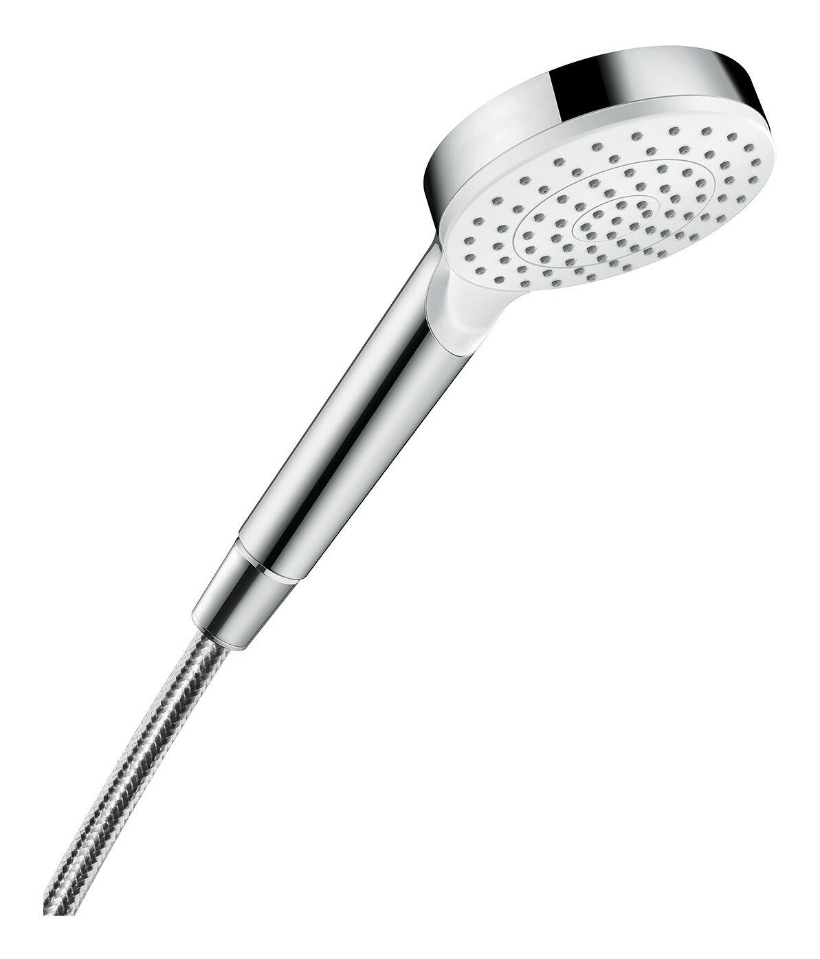 hansgrohe Handbrause Crometta 100, 1jet EcoSmart 9 l/min - Weiß / Chrom