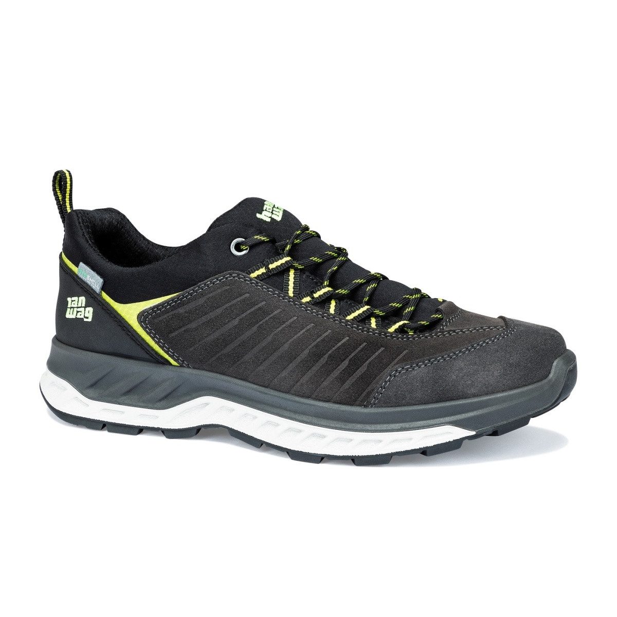 Blueridge Low ES (Veloursleder, wasserdicht) asphaltgrau/gelb Herren Wanderschuh