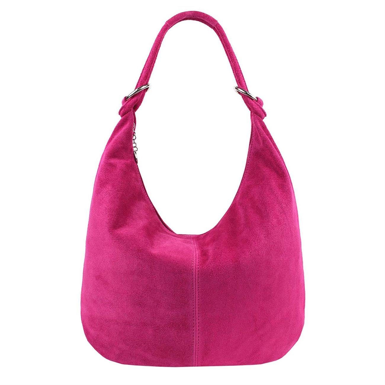 ITALYSHOP24 Schultertasche Made in Italy Damen Leder Tasche Schultertasche, ein Leichtgewicht, als Handtasche, Henkeltasche tragbar