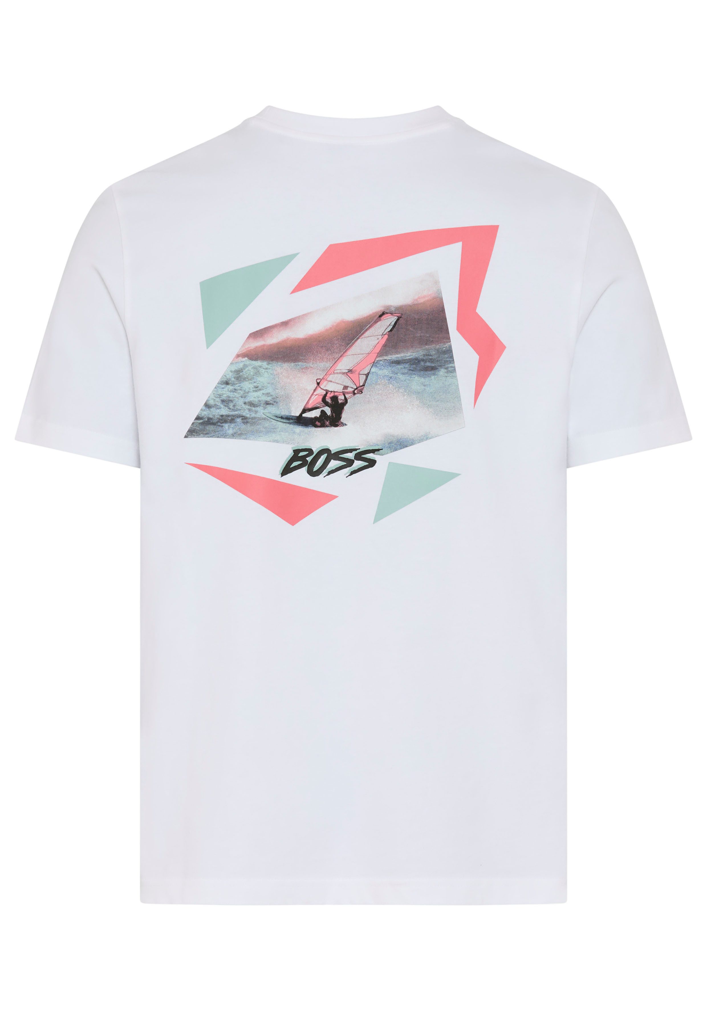 BOSS ORANGE T-Shirt Rückendruck, Relaxed Fit, reine Baumwolle