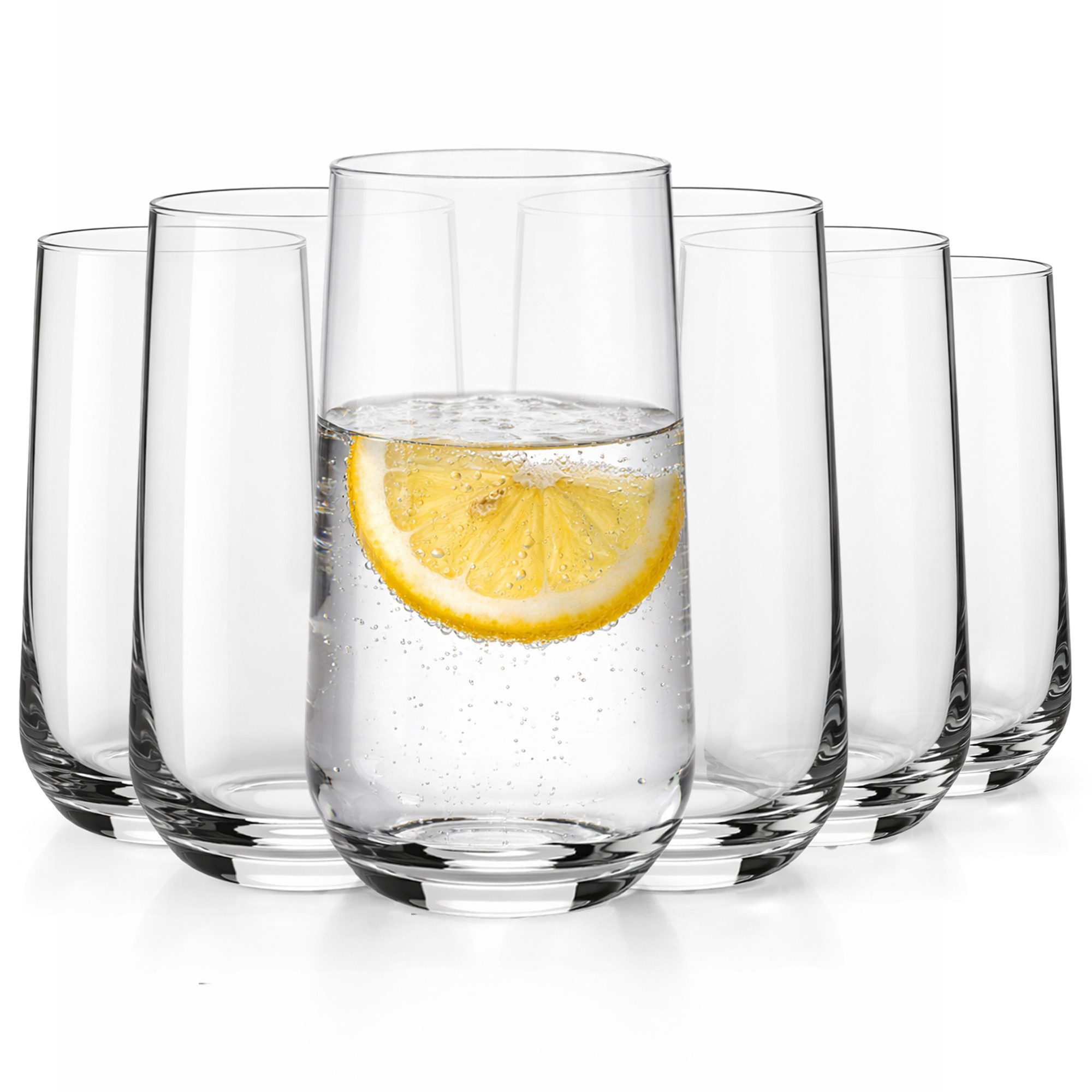 MiaMio Riva Trinkgläser Set 6-teilig 460 ml, 6-tlg., Glas, spülmaschinenfest