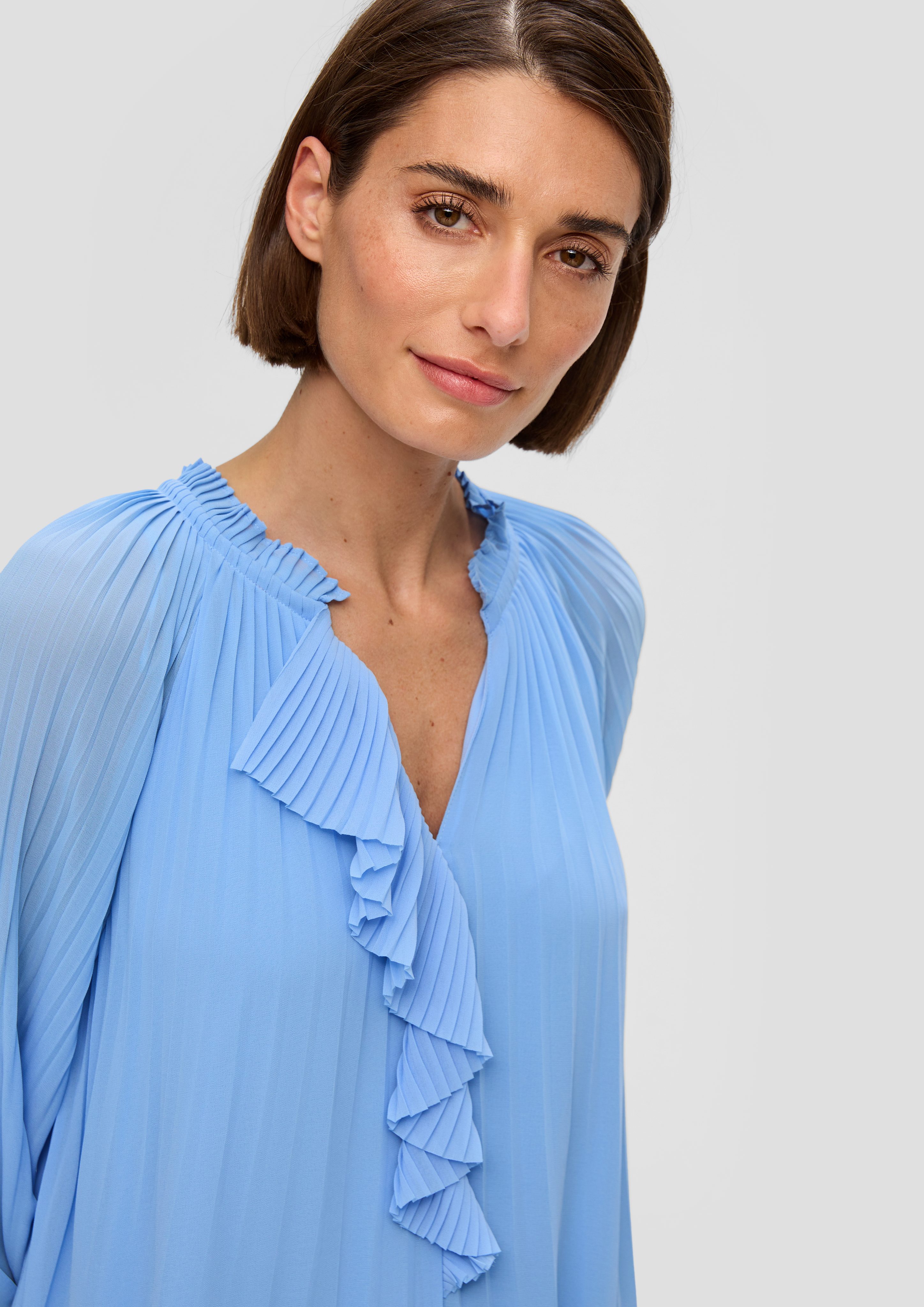 s.Oliver BLACK LABEL Minikleid Plissiertes Kleid günstig online kaufen