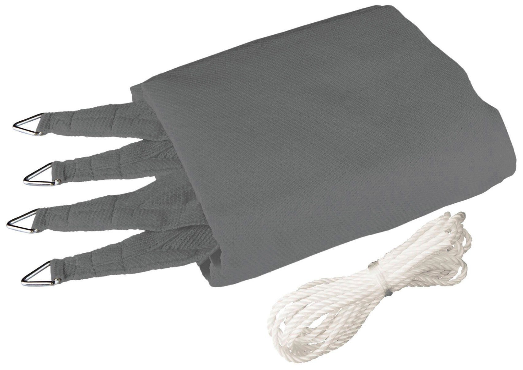 Windhager Capri Square Sun Shade Sail, 5x5m, grey