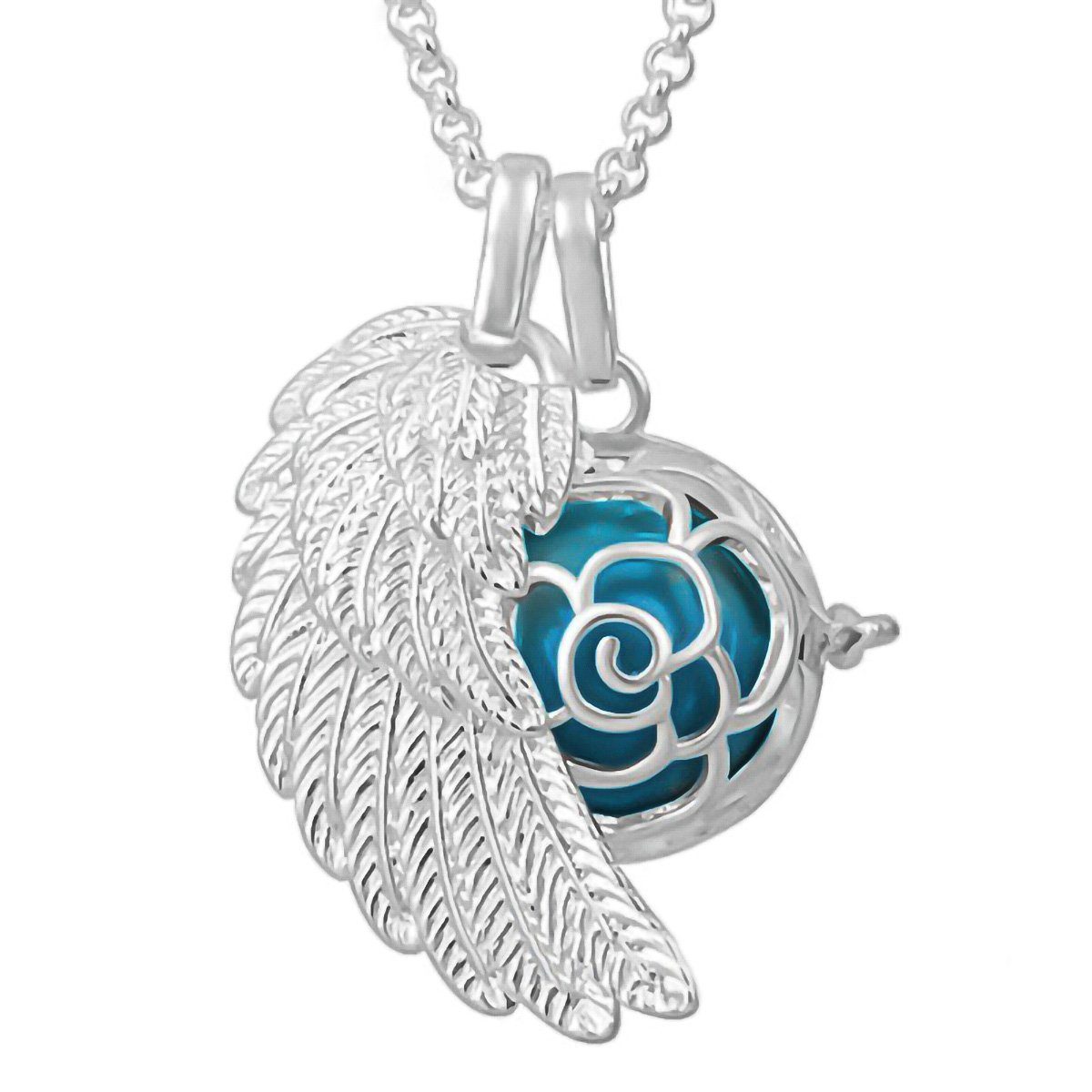 Schmuck-Elfe Klangkugelanhänger Set Rose Tiefsinn (Set), Set 4tlg, inkl. Klangkugel