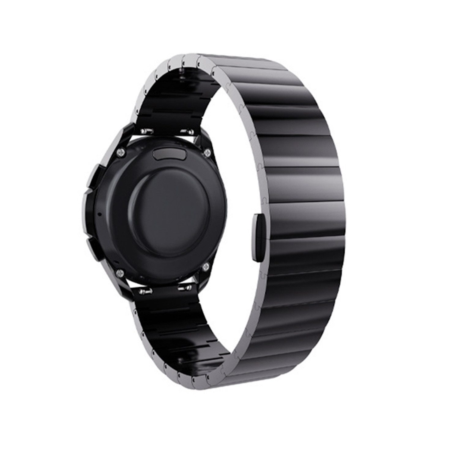 Wigento Smartwatch-Armband Für Samsung Galaxy Watch FE 6 5 4 Normal Pro Classic Metall Armband