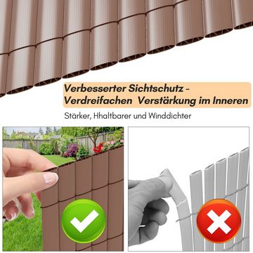 Randaco Balkonsichtschutz PVC Sichtschutzmatte Sichtschutz Balkon ohne Bohren Zaun Sichtschutz Sichtschutz, Wind-, Sonnenschutz