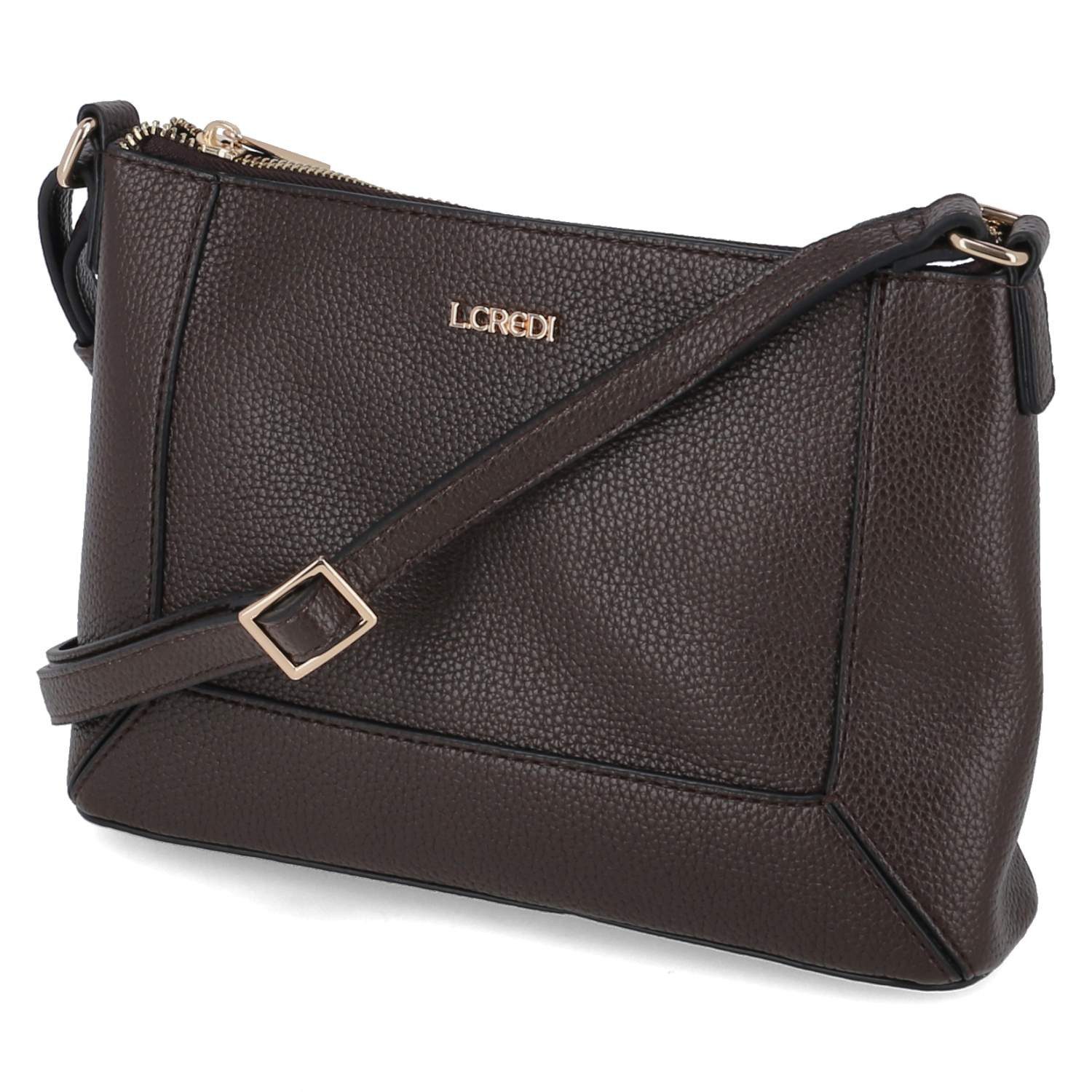 L. CREDI Handtasche L.Credi 1006395/332 Damen Umhängetaschen Kunstleder brown