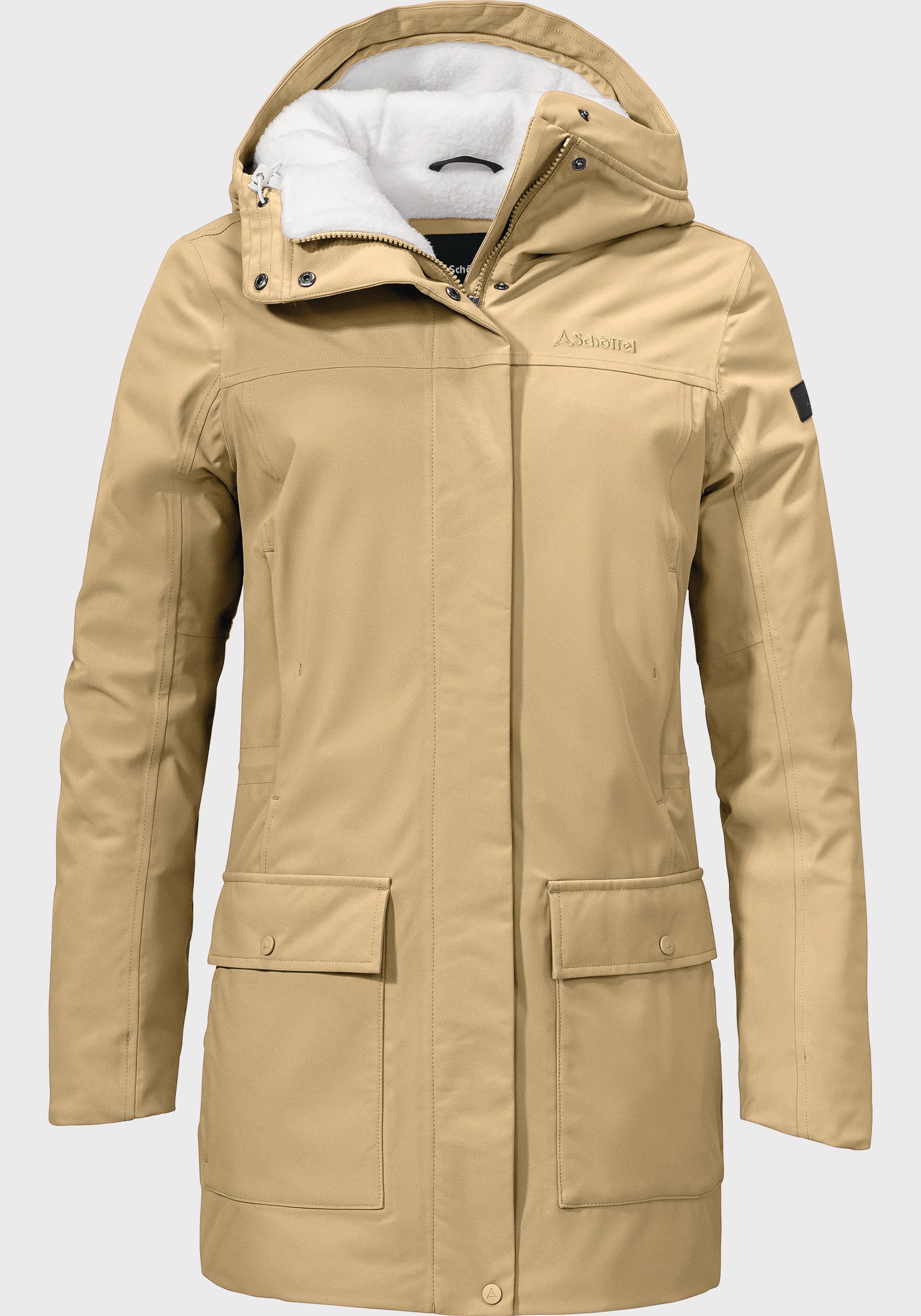 Schöffel Parka Ins. Parka Rotterdam L beige