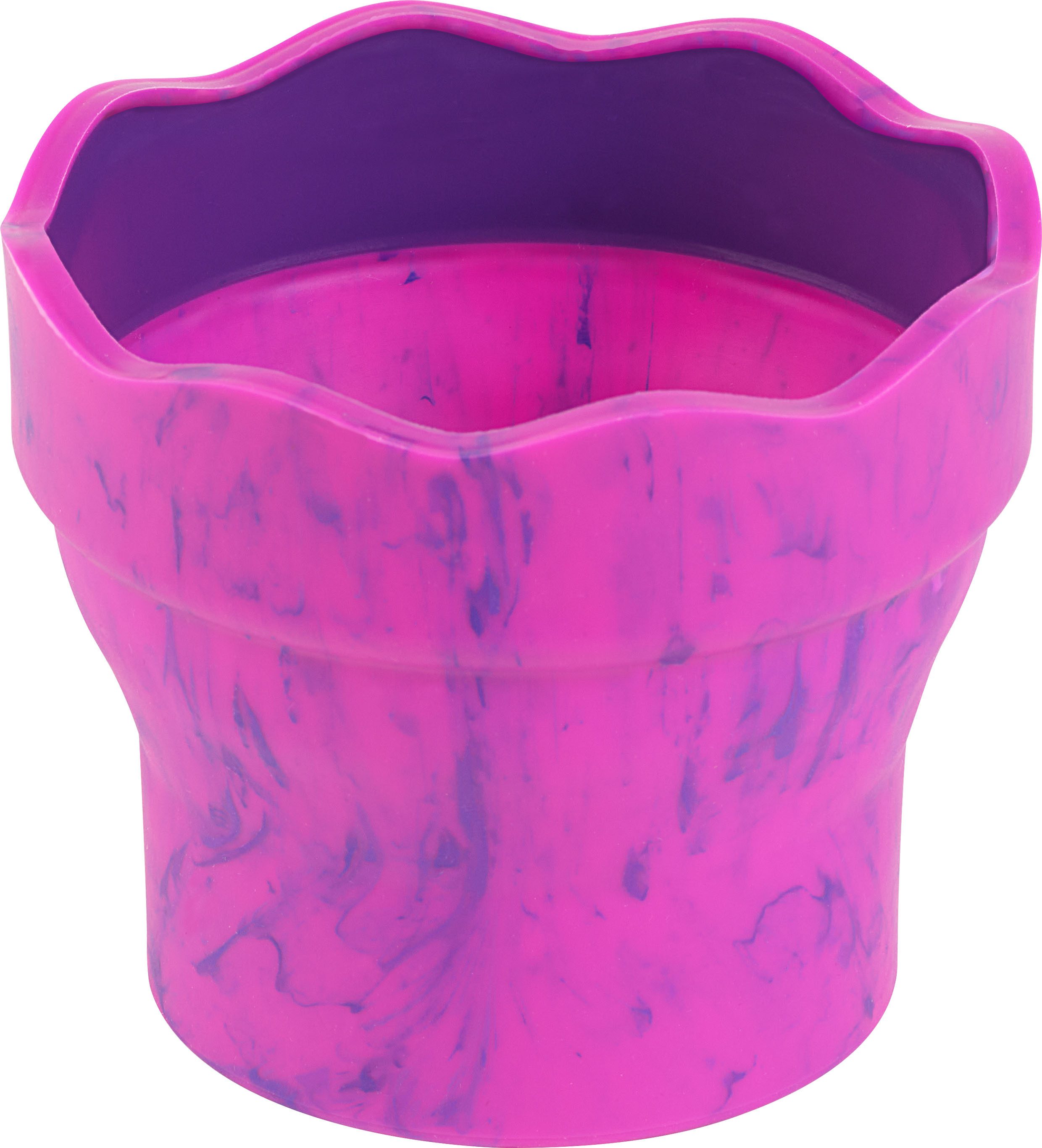 Faber-Castell Malbecher Faber Castell Wasserbecher Clic&Go pink marble