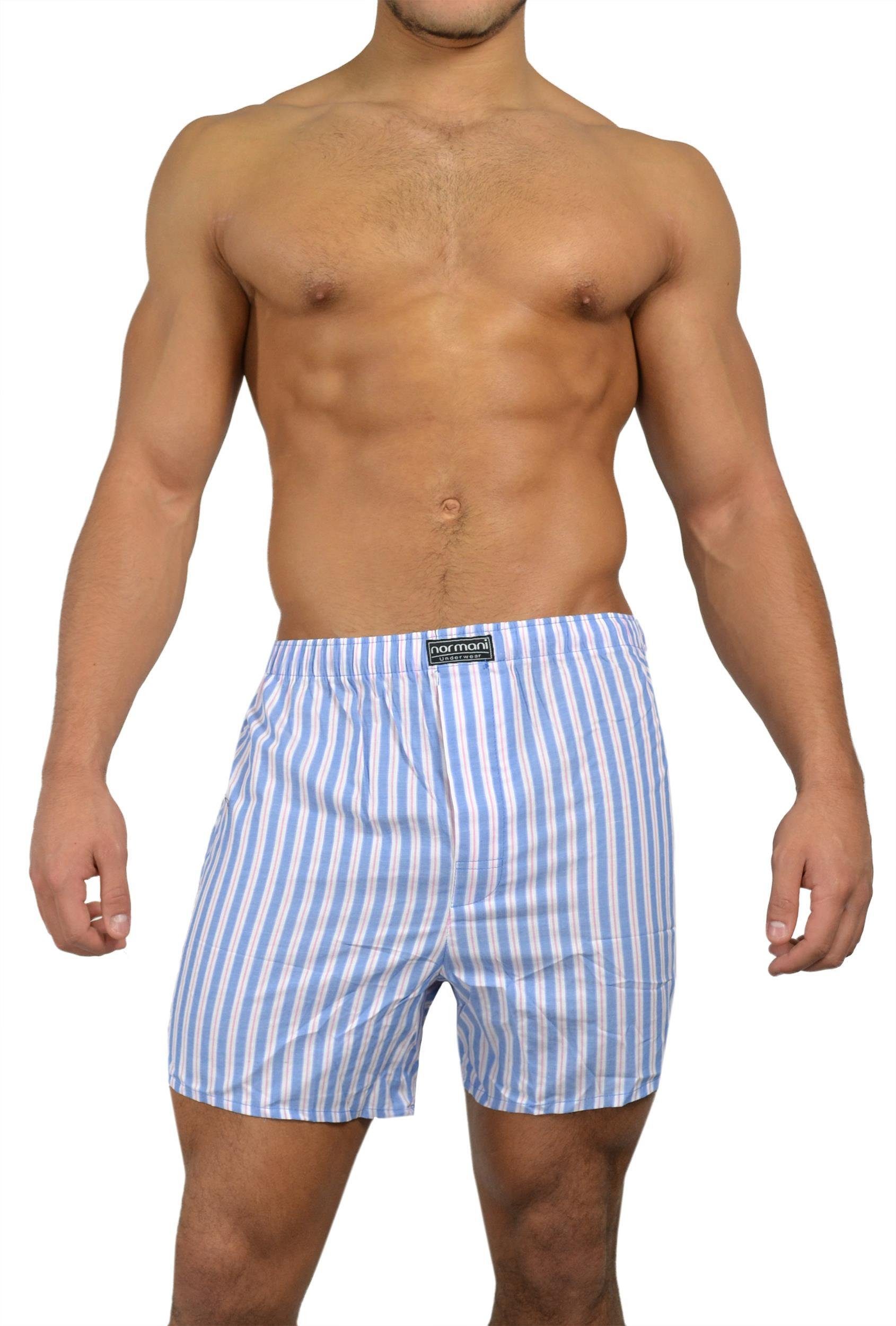 normani Boxershorts 3 Stück Herren Web günstig online kaufen