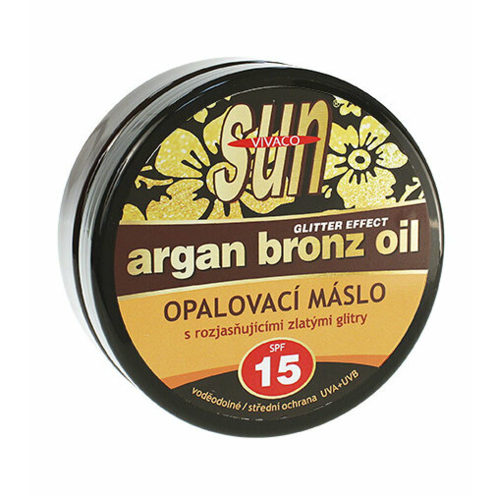 Sonnenschutzcreme Sun Argan Bronz Oil Glitter Effect Spf 15