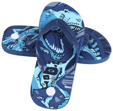 Sarcia.eu Dunkelblaue Flip-Flops Dinosaurier 34-35 EU Badezehentrenner