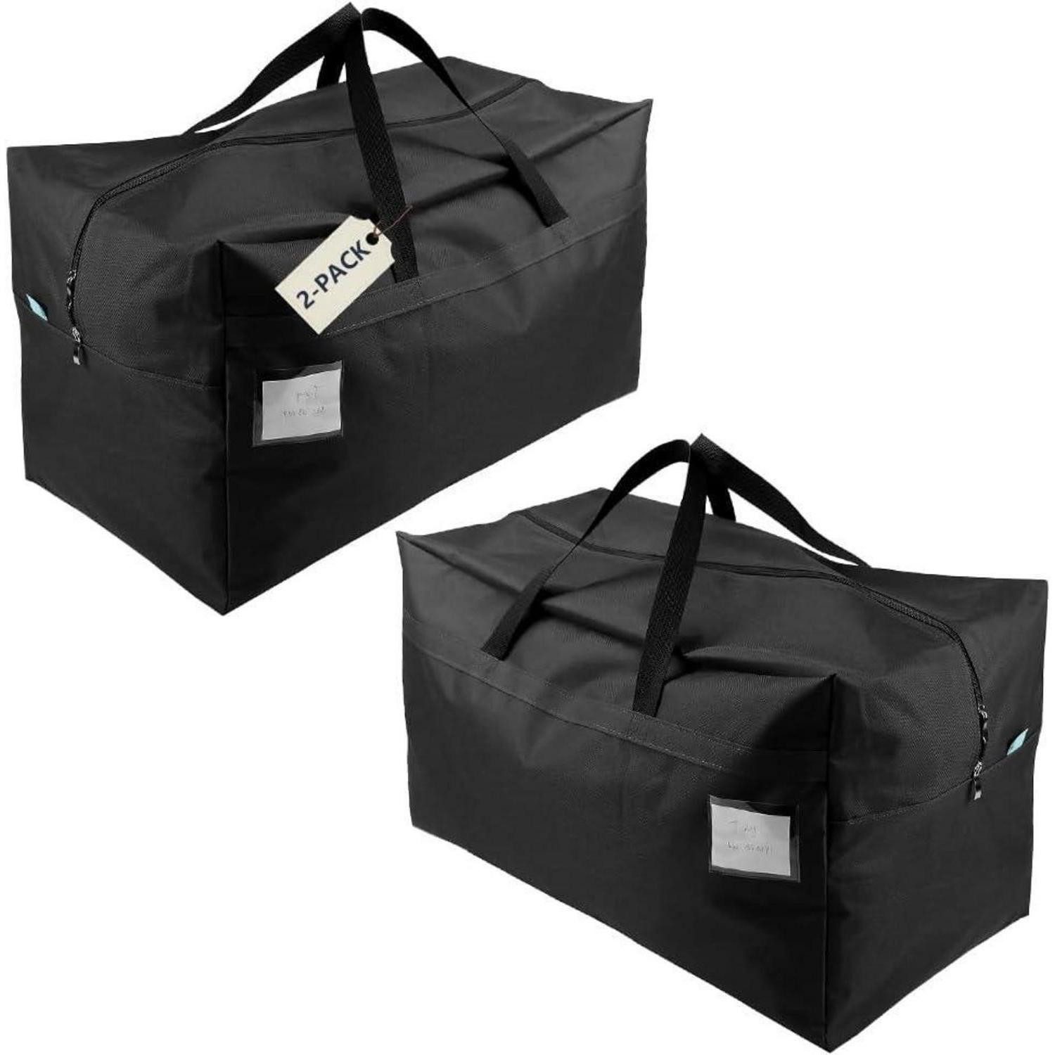 LuxusKollektion Aufbewahrungstasche Aufbewahrungstaschen Ornamente Dekoration Organizer Schwarz 2 Stück