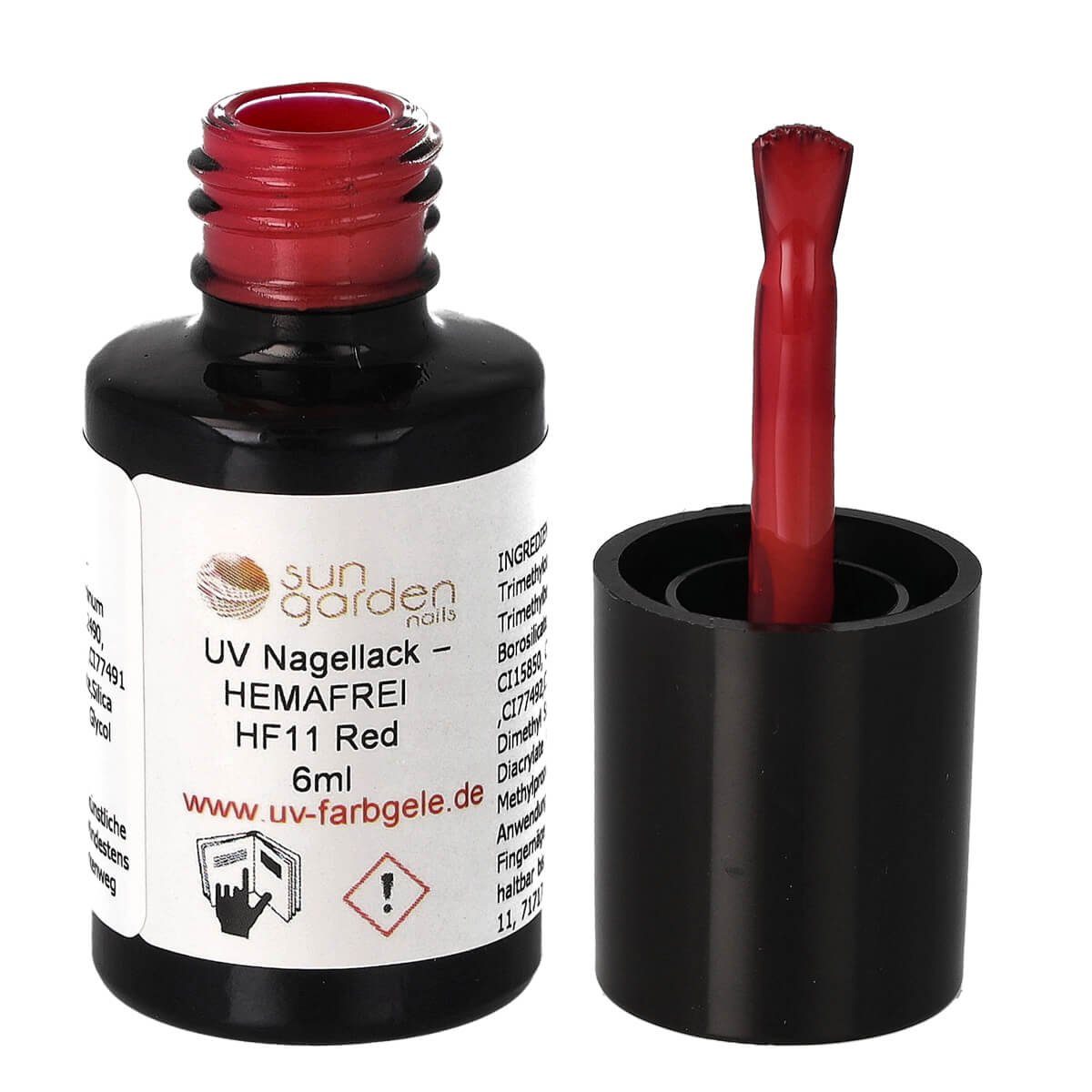 UV Nails 6ml Red HF11 Garden - Sun – Nagellack HEMAFREI Nagellack