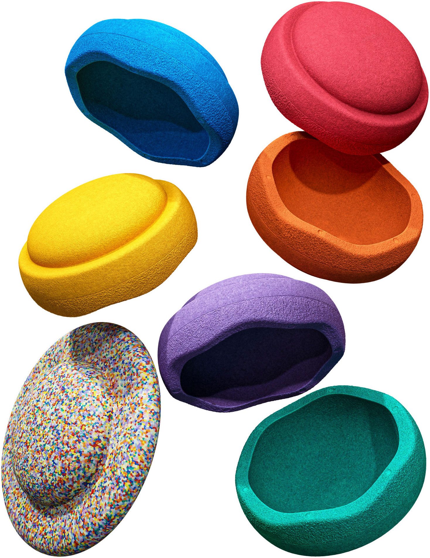 Stapelstein Balancetrainer Stapelstein® Rainbow Set classic, inklusive Balance Board