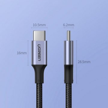 UGREEN Kabel USB Typ C 100 W Power Delivery Quick Charge 3.0 Kabel grau Smartphone-Kabel, (100 cm)