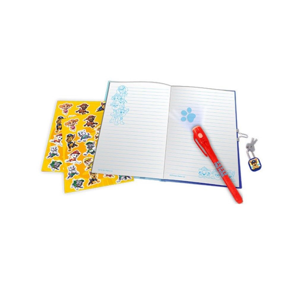 Kids Euroswan Notizbuch Schreibwarenset mit Tagebuch und Zauberstift Paw Patrol