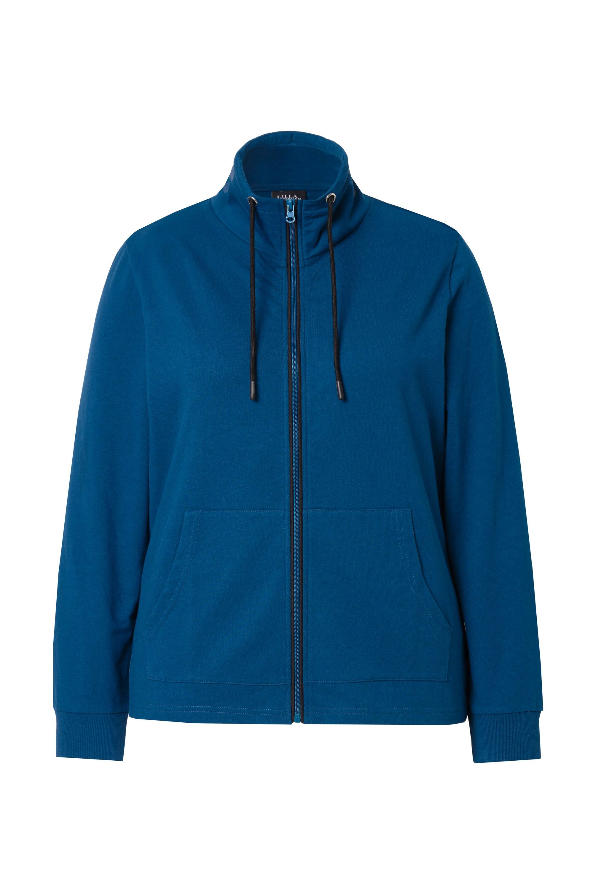 Ulla Popken Sweatjacke Sweatjacke Stehkragen Kängurutasche günstig online kaufen