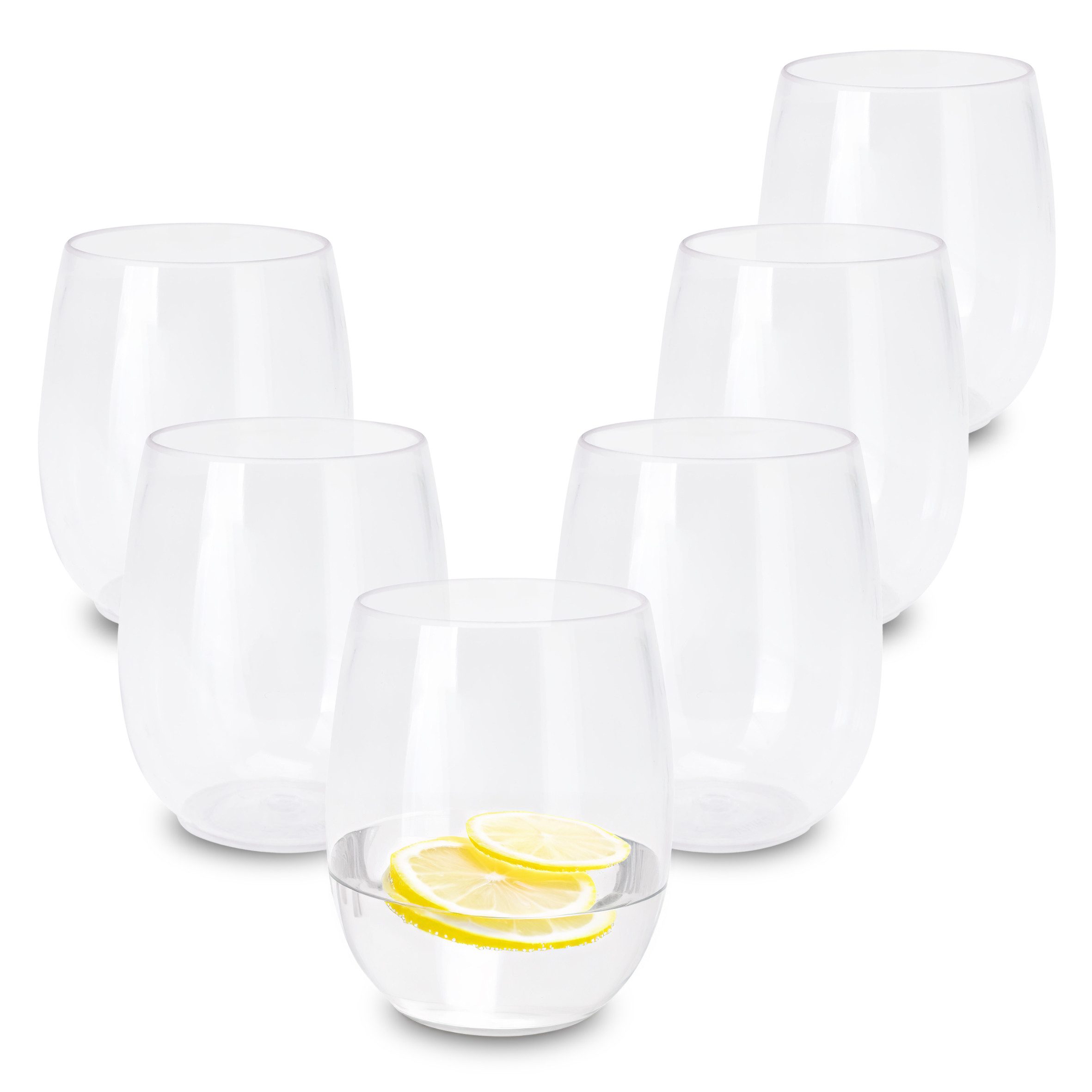 Spetebo Стекло-Set Mehrweg Kunstsoff Camping Glas, Kunststoff, Camping Trinkglas wiederverwendbar