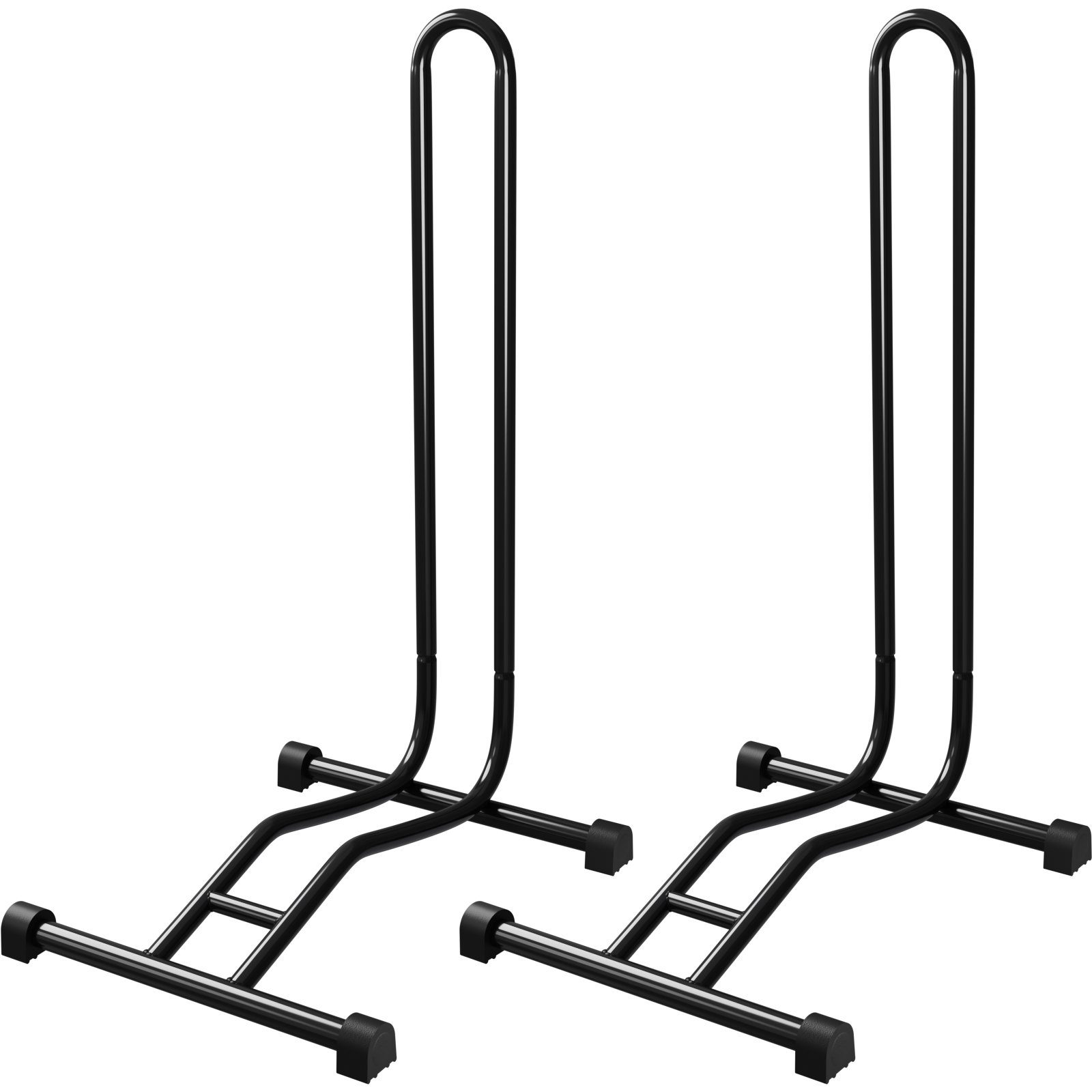 Wellgro Fahrradhalter 2 x Fahrradständer - Fahrradhalter - Stahl - sicherer Stand