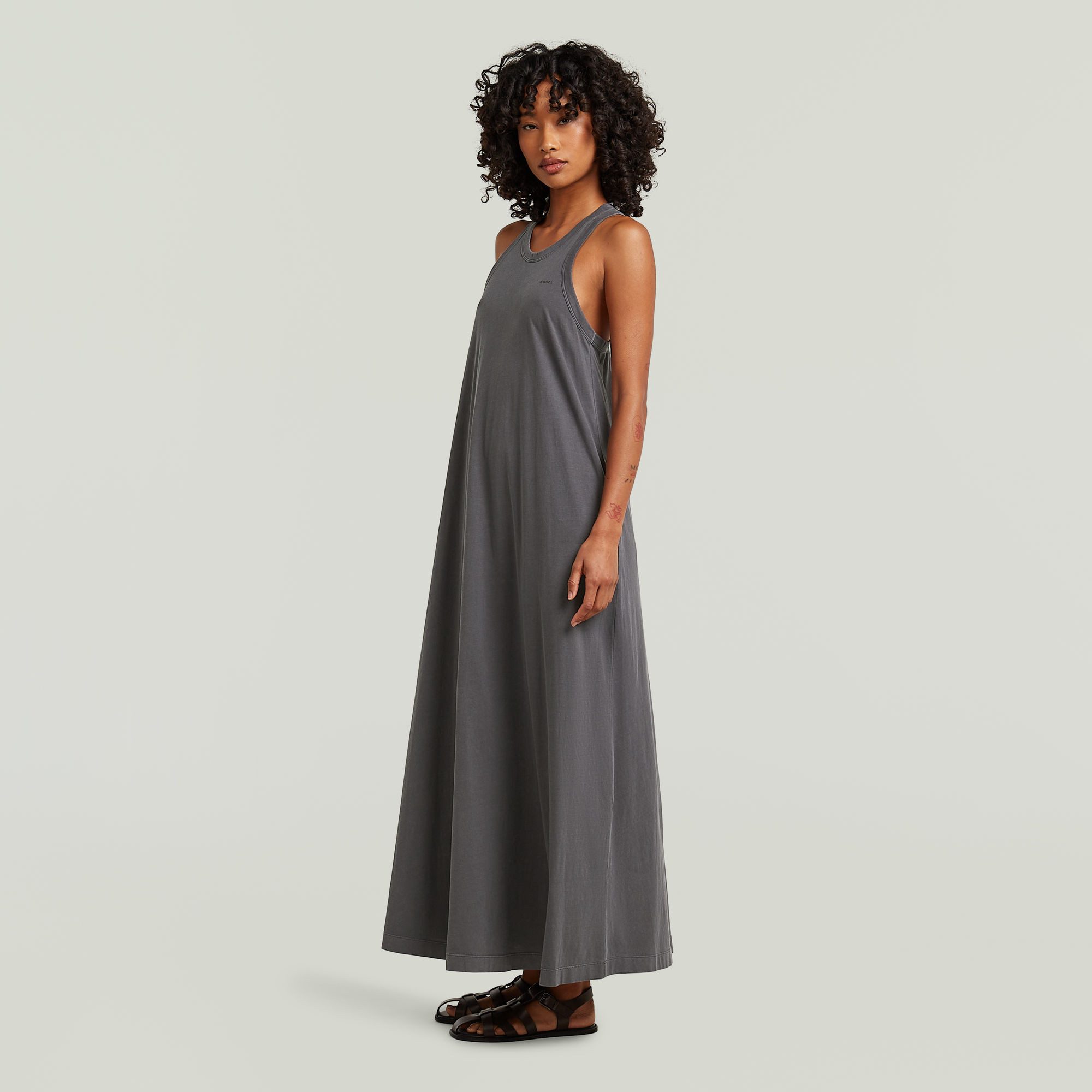 G-STAR Maxikleid Washed Tank Maxi Dress wmn mit Racerback, Baumwolle – Bild 5 von 5