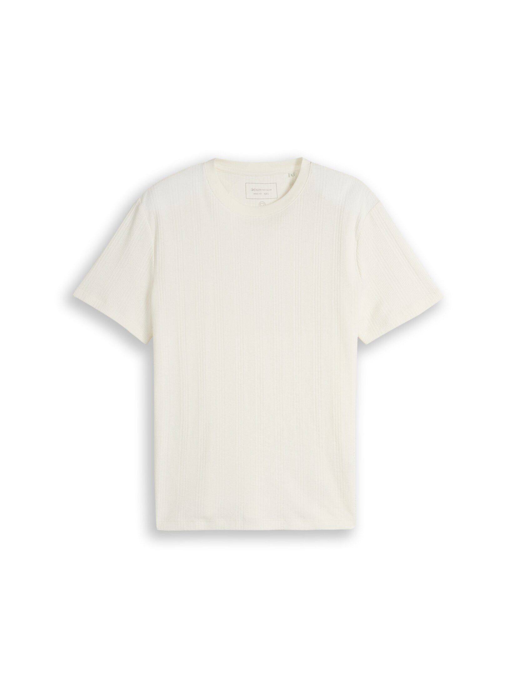 TOM TAILOR Denim T-Shirt T-Shirt T-Shirt mit Waffelstruktur