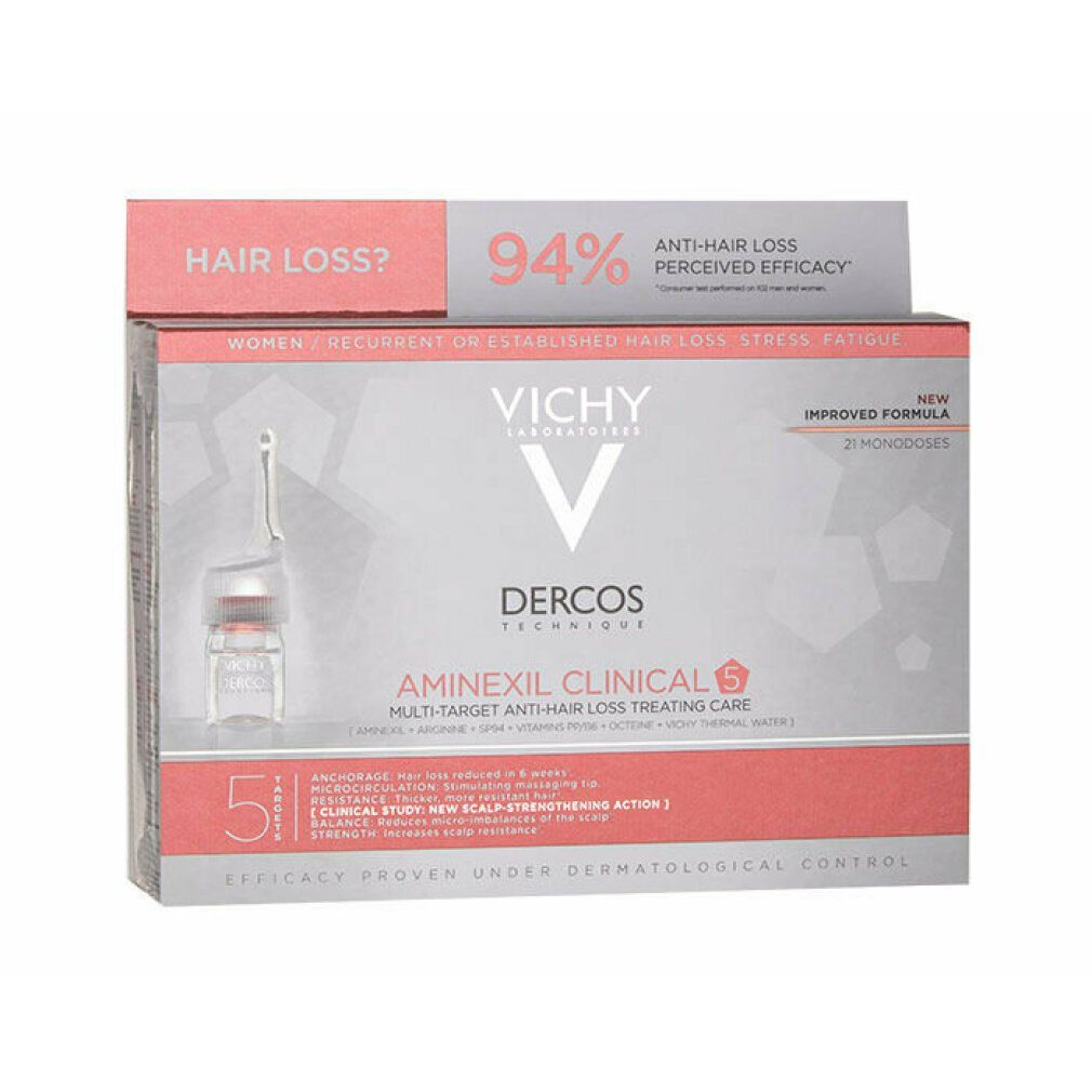 21 Vichy Haarkur x ml traitant DERCOS soin anti-chute aminexil clinical 6