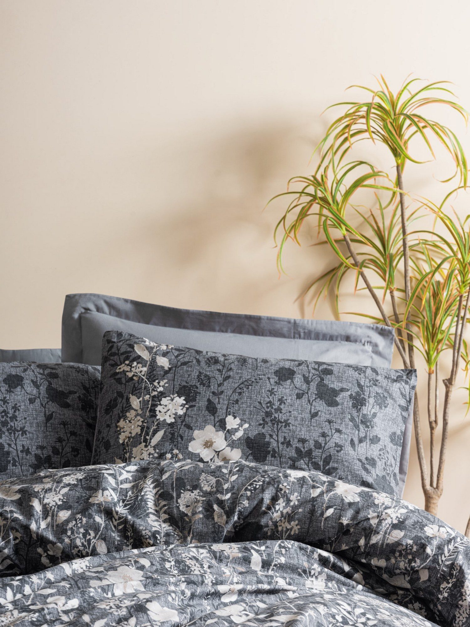 L'Essentiel Maison Bettwäsche Set Modernes Anthrazit, In 3 Größen, Baumwoll günstig online kaufen