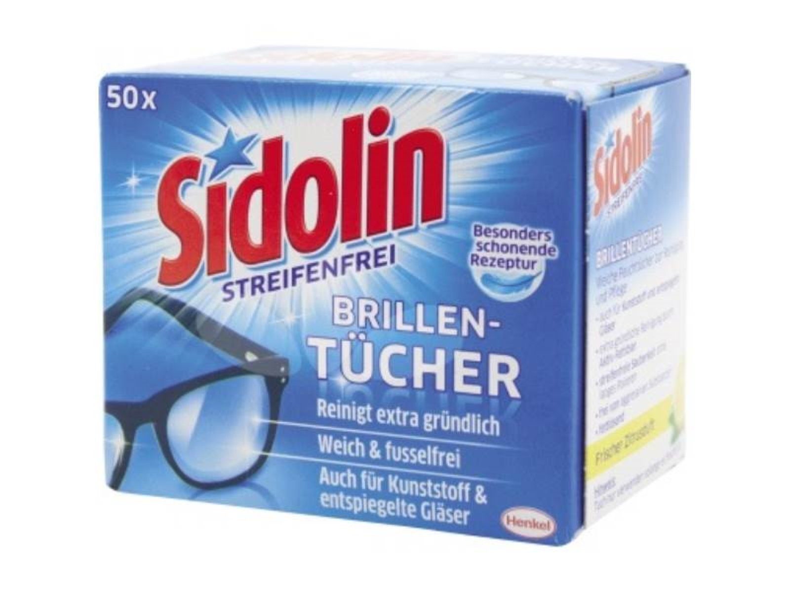 SIDOLIN Brille Sidolin Brillenputztuch 663429 50 St./Pack. Das Spezial-Tuch ist beson