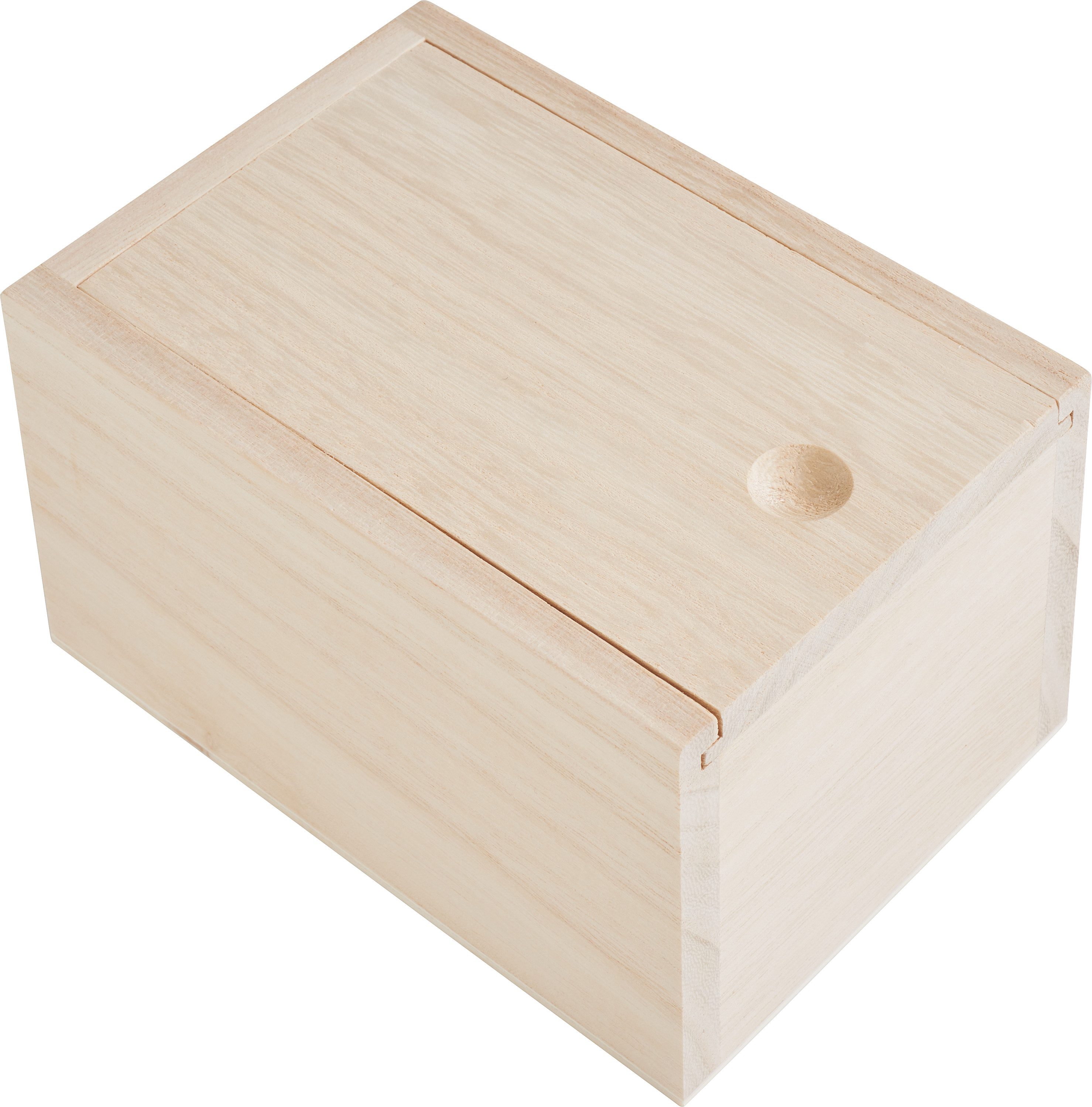 VBS Aufbewahrungsbox Holz-Box / Teebox, mit Schiebedeckel