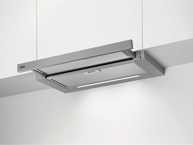 AEG Flachschirmhaube DPS5650AM 942022603 DPS5650AM 942022603, 3 Stufen + Intensivstufe,Abluft- und Umluftbetrieb, LED-Leuchtstreifen