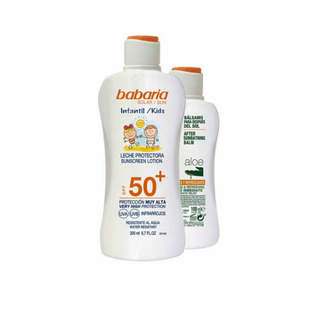 babaria Sonnenschutzcreme Babaria Sun Kids Sunscreen Lotion Water Resistant Spf50 Set 2 Artikel