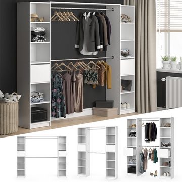 Vicco Kleiderschrank Schrank begehbares Regal GUEST XL Weiß