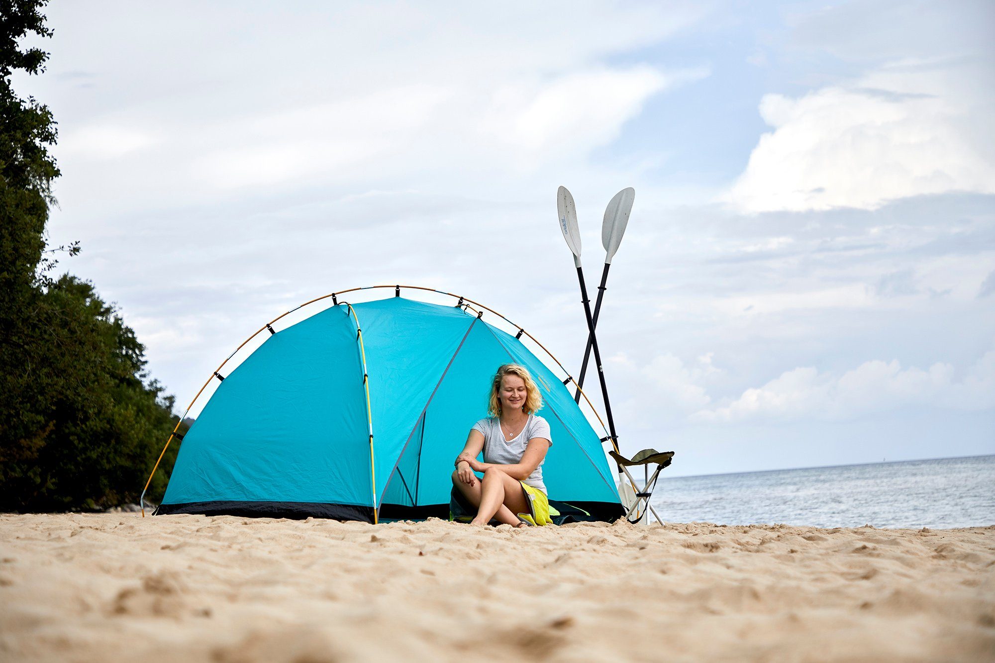 Grass 4 Strandmuschel GRAND CANYON BEACH TENT Blue TONTO