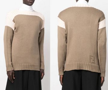 FENDI Midikleid FENDI FF Inlay Pullover Cashmere Knitted Jumper Knit Sweater Sweatshir