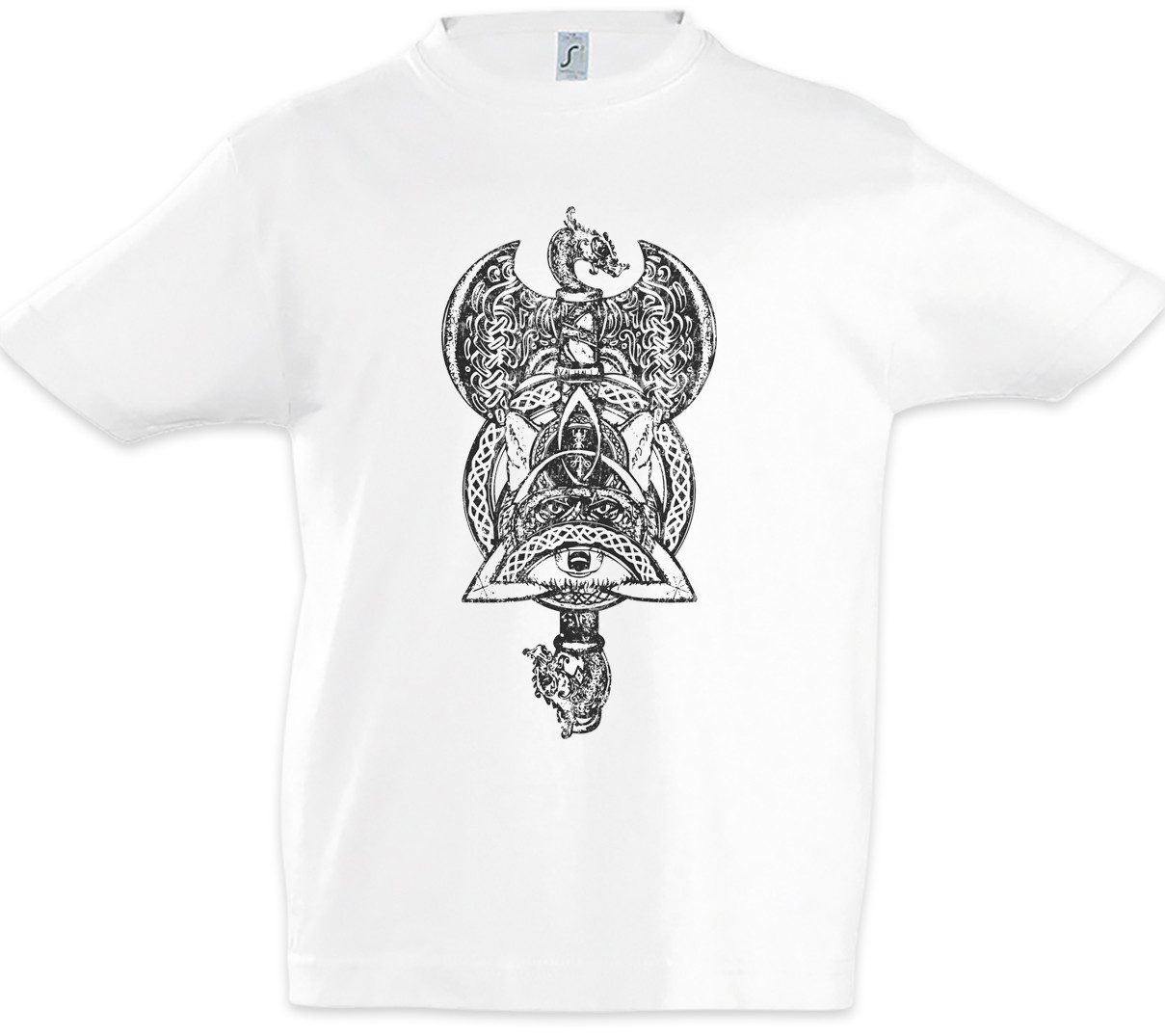 Urban Backwoods Print-Shirt Thor's Hammer Fox Kinder T-Shirt Mjölnir Fuchs Runen Vikings Runes (1-tlg) Walhalla Odin Thor Norse