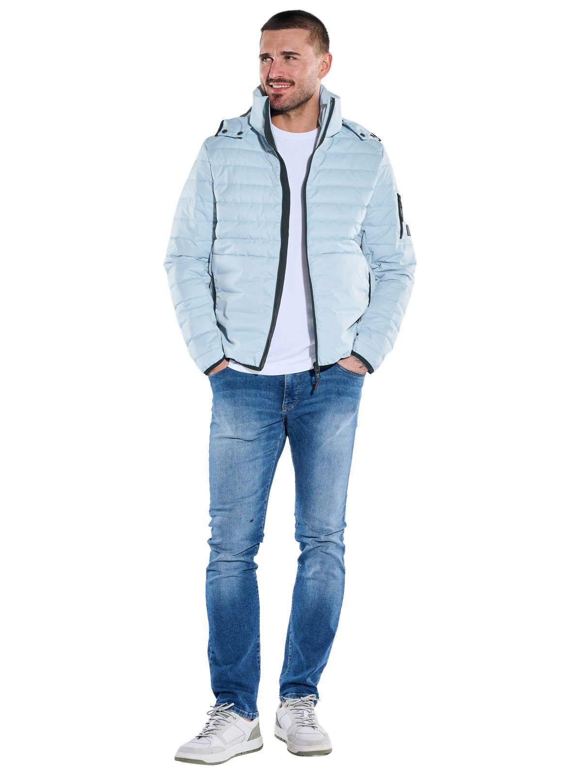 Engbers Steppjacke Herren Steppjacke, Hellblau