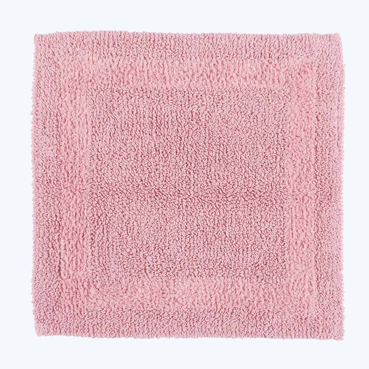 Homescapes Badematte Duschvorleger rosa 50x50 cm günstig online kaufen