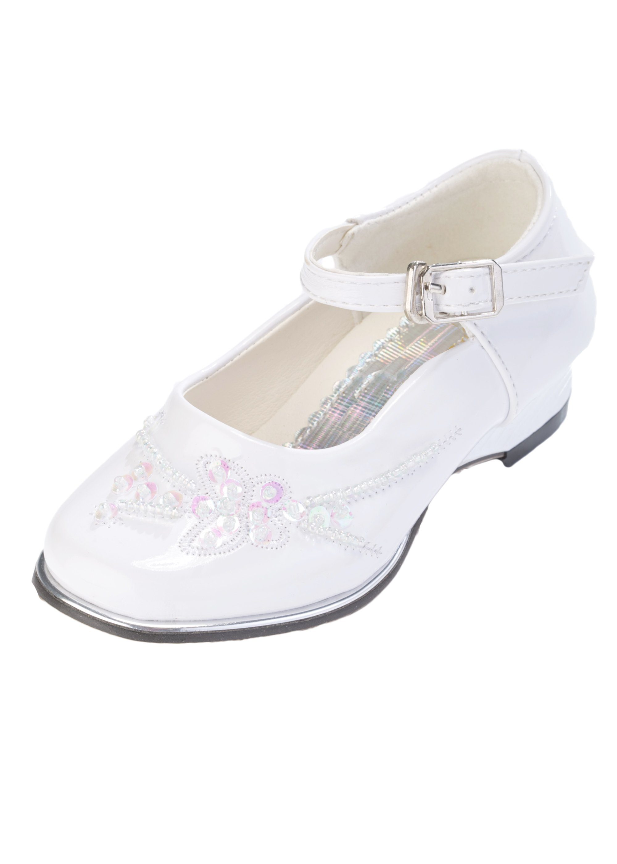 Family Trends elegant mit Schmetterling Ballerina mit verstellbarer Einhängeschließe weiß
