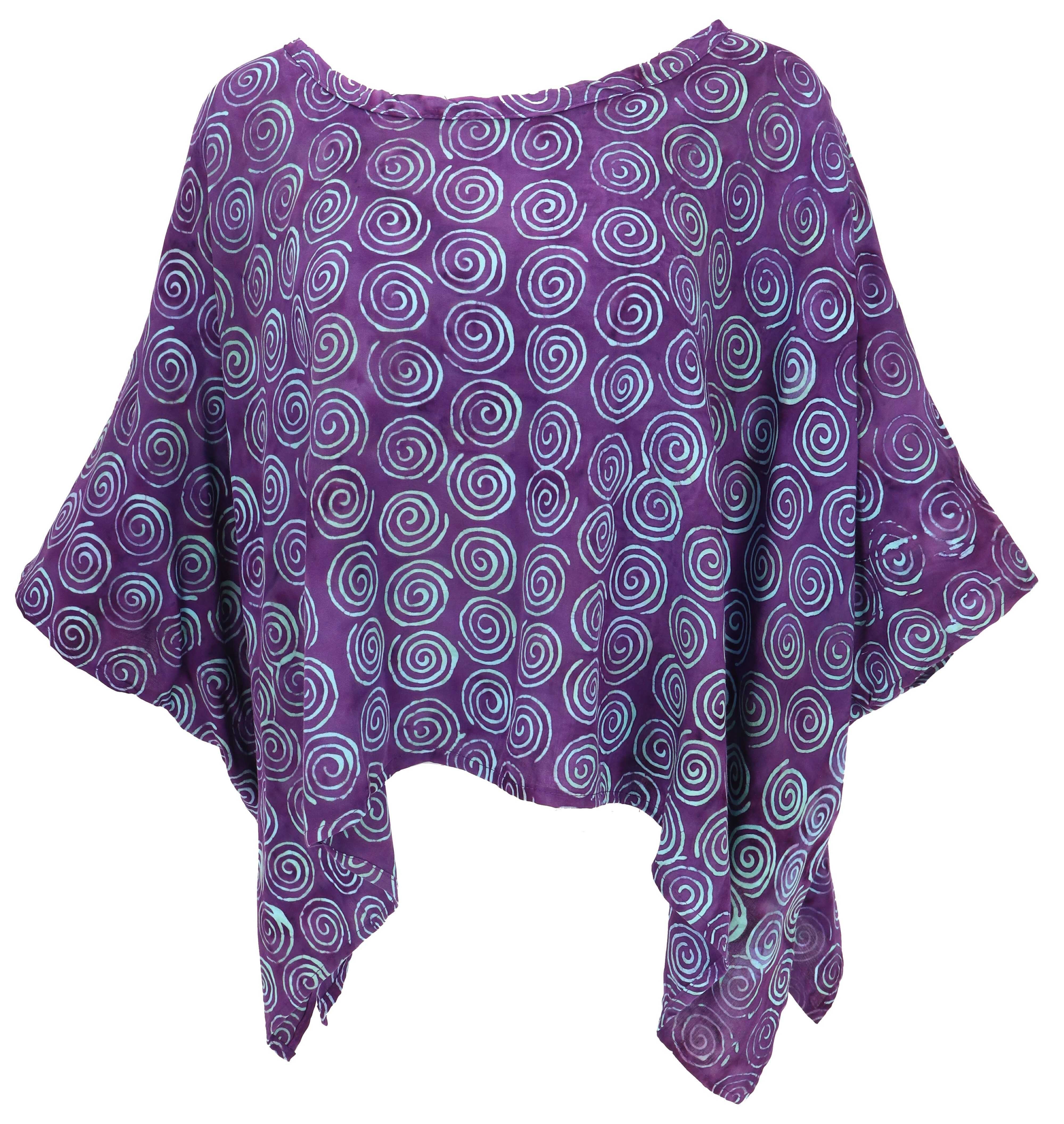 Guru-Shop Longbluse Weites Boho plus size Blusentop mit.. alternative Bekleidung