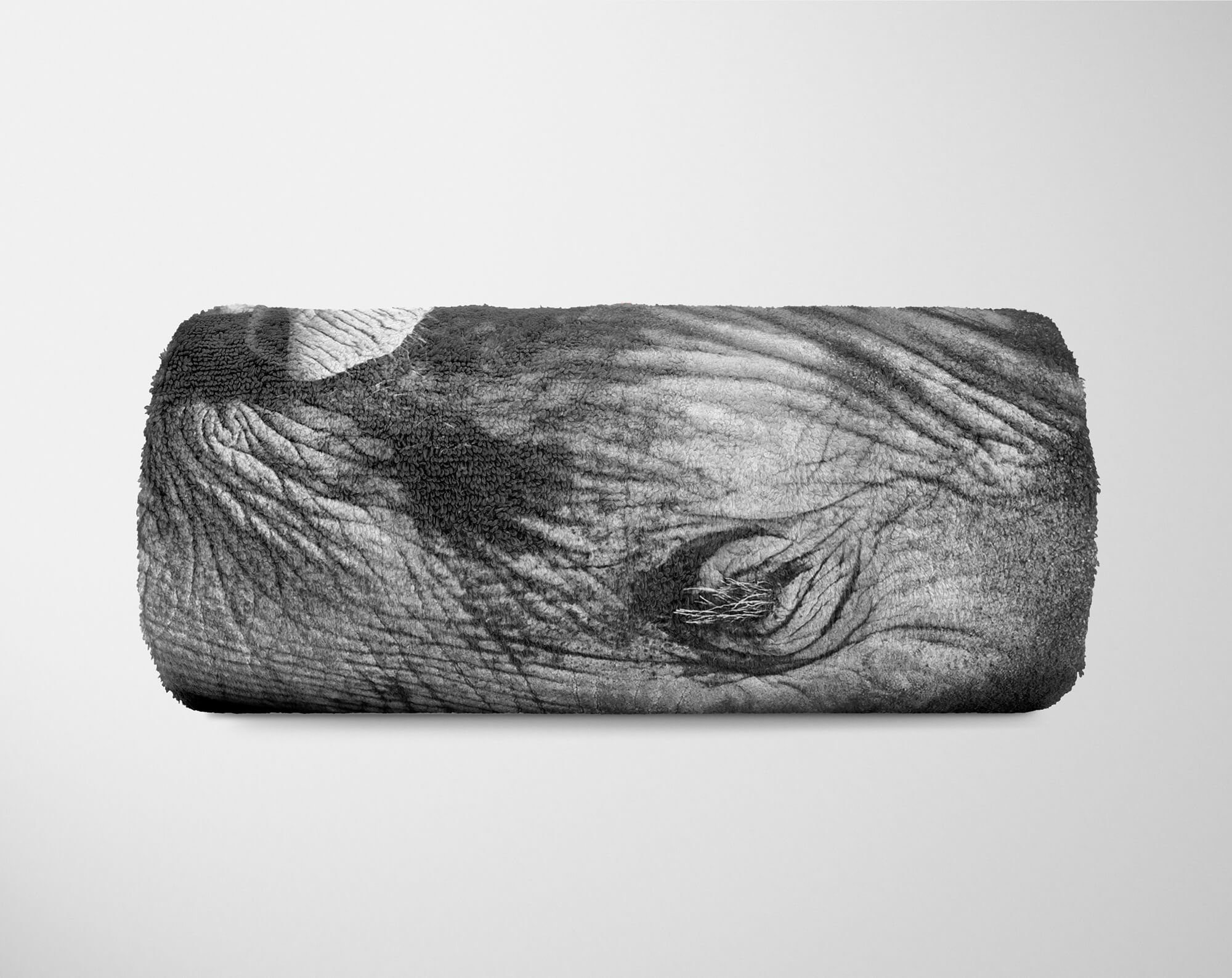 Sinus Art Strandhandtuch Saunatuch Baumwolle-Polyester-Mix mit Handtuch (1-St), Handtuch Tiermotiv Elefantenbaby Kuscheldecke klei, Handtücher